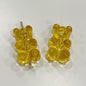 Clear Candy Colored Teddy Bear Acrylic Beads 12x18mm 10pcs 8