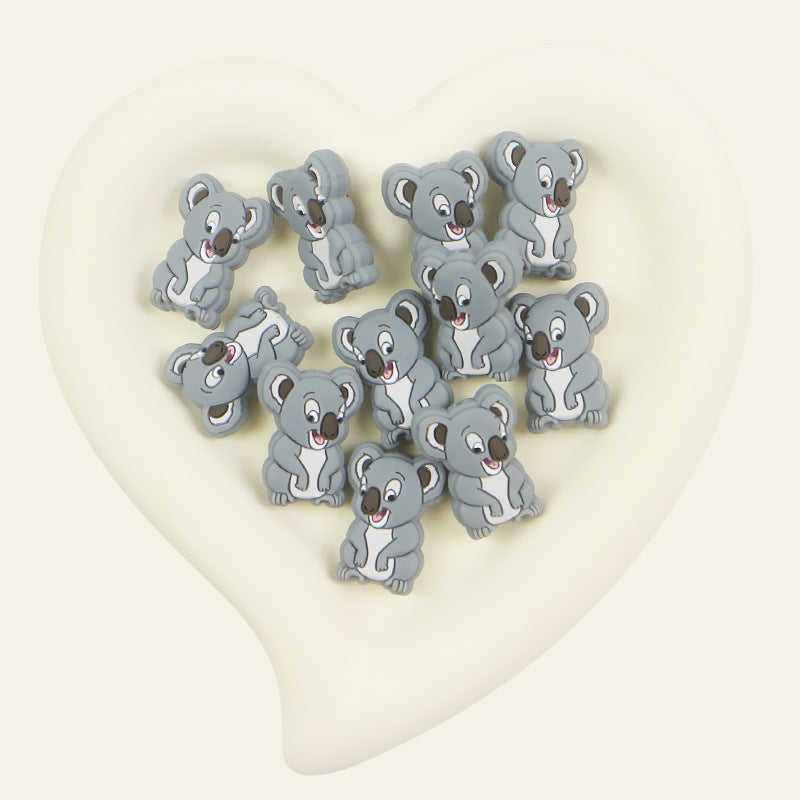 Silicone Focal Beads Koala Sitting Pose 20pcs 9