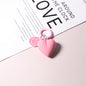 Resin Heart Smiling Face Keychain Pastel Colors Cute Charm 15