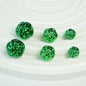 Metal Colored Wool Ball Acrylic Beads 12-19mm Metallic Shine 100pcs 11