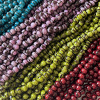Crackle Round Glass Beads 10mm Japanese Tiger Stone Pattern 40pcs 2