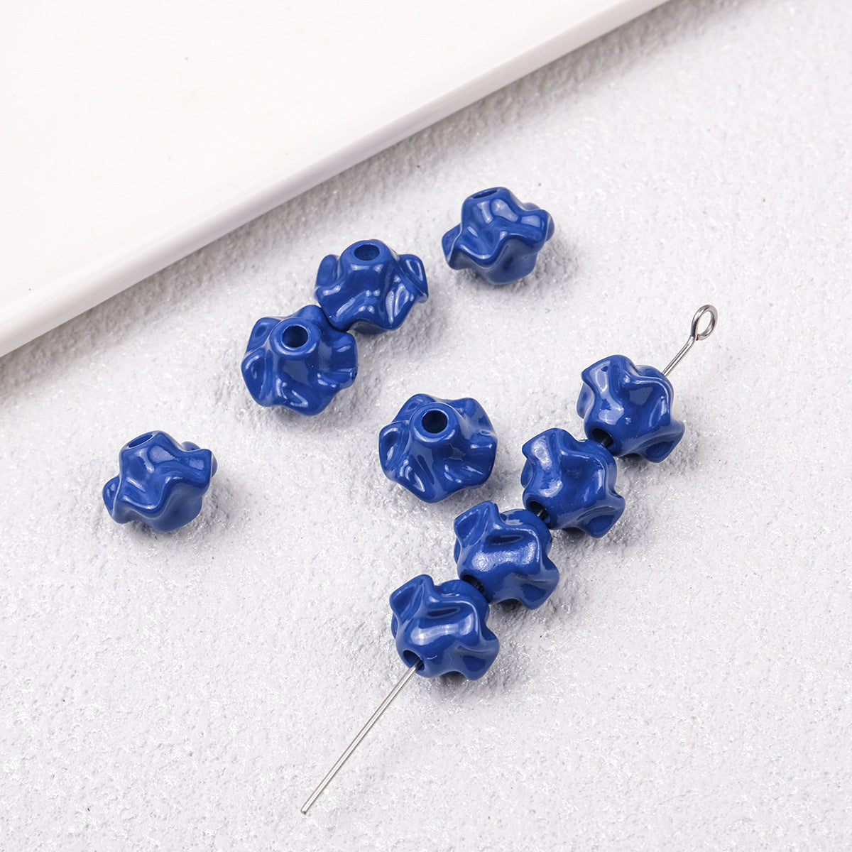 Acrylic Irregular Trim Spacer Beads 10mm 50pcs 15