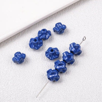 Acrylic Irregular Trim Spacer Beads 10mm 50pcs 15