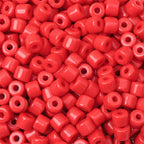 Cream Colored Pony Beads Acrylic 6mm Matte Wide Hole 50pcs 5