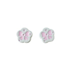 Animal and Plant Series Metal Beads 1.5mm Hole Double-Sided Painted Alloy 10pcs 5