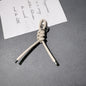Braided PU Leather Keychain Knot Design Colorful 15cm 3pcs 23