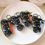 Mini Motorcycle Keychain Alloy Zinc Flame Design 13 Centimeters 4