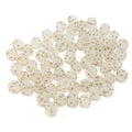 Frosted Round Acrylic Beads 8-10mm Transparent Gold Star 100pcs 5