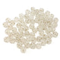 Frosted Round Acrylic Beads 8-10mm Transparent Gold Star 100pcs 5