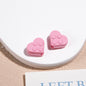 Painted Heart Acrylic Beads 12mm Glossy Raised Dot Detail 50pcs 12
