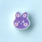 Hand-Painted Rabbit Acrylic Beads 22x24mm Glossy Pastel 100pcs 13