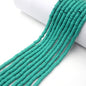 Flat Clay Beads 6mm Solid Color Smooth Polymer Disc 10strands 22