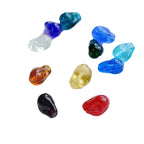 Irregular Glitter Lampwork Glass Beads 15x22mm Vibrant Mixed Colors 50pcs 2
