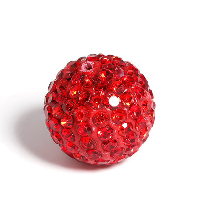 Clay Ball Rhinestone Beads 16mm Mixed Solid and AB Colors 20pcs 13