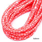 Cylindrical Clay Beads 6mm Colorful Polymer 62pcs 32