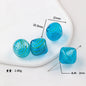 Hollow Spiral Striped Blown Glass Spacer Beads Colorful 4pcs 16