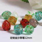 Lampwork Glass Beads Fruit Collection Glow in the Dark Detailed 20pcs 3