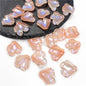 Czech Glass Beads Peony Petal 19mm Translucent Lavender Heart 50pcs 16