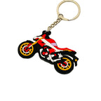 PVC Motorcycle Keychain Trendy Vibrant Colors Urban Style 5