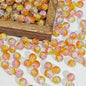Crackle Round Glass Beads 10mm Bright Multicolor 50pcs 8