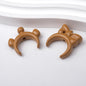 Glossy Painted Crescent Acrylic Beads 22-24mm Cartoon Hairband 50pcs 10