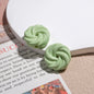 Painted Cookie Acrylic Beads 20x17x9mm Solid Color Glossy Swirl 30pcs 6