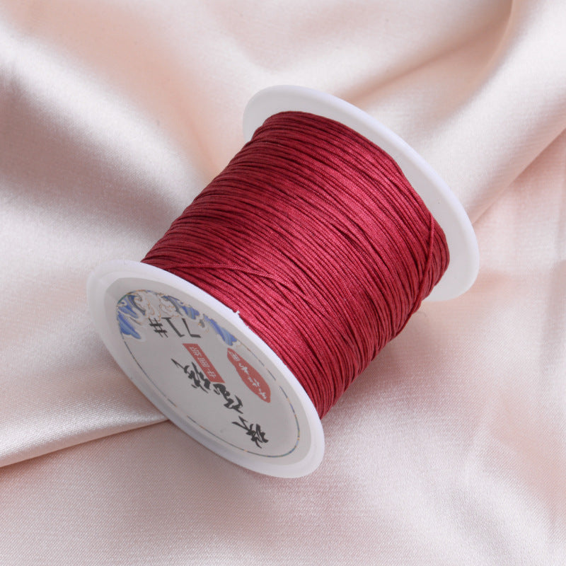 Nylon Thread Solid Color Glossy Finish 0.4mm 60m Spool 19