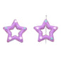 Glossy Hollow Star Acrylic Beads 27mm Pastel Colors 2pcs 8