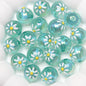 Hand Painted Daisy Bee Series Acrylic Beads 16mm Colorful Glossy 10pcs 2
