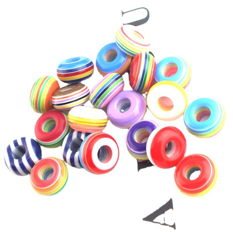 Resin Donut Spacer Beads 14mm Colorful 500pcs 5