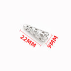 Stainless Steel Flower Metal Beads Vintage Style Bead Caps 100pcs 5