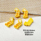Baking Painted WOW&YES Metal Beads 13mm 15mm Colorful Alloy 20pcs 20