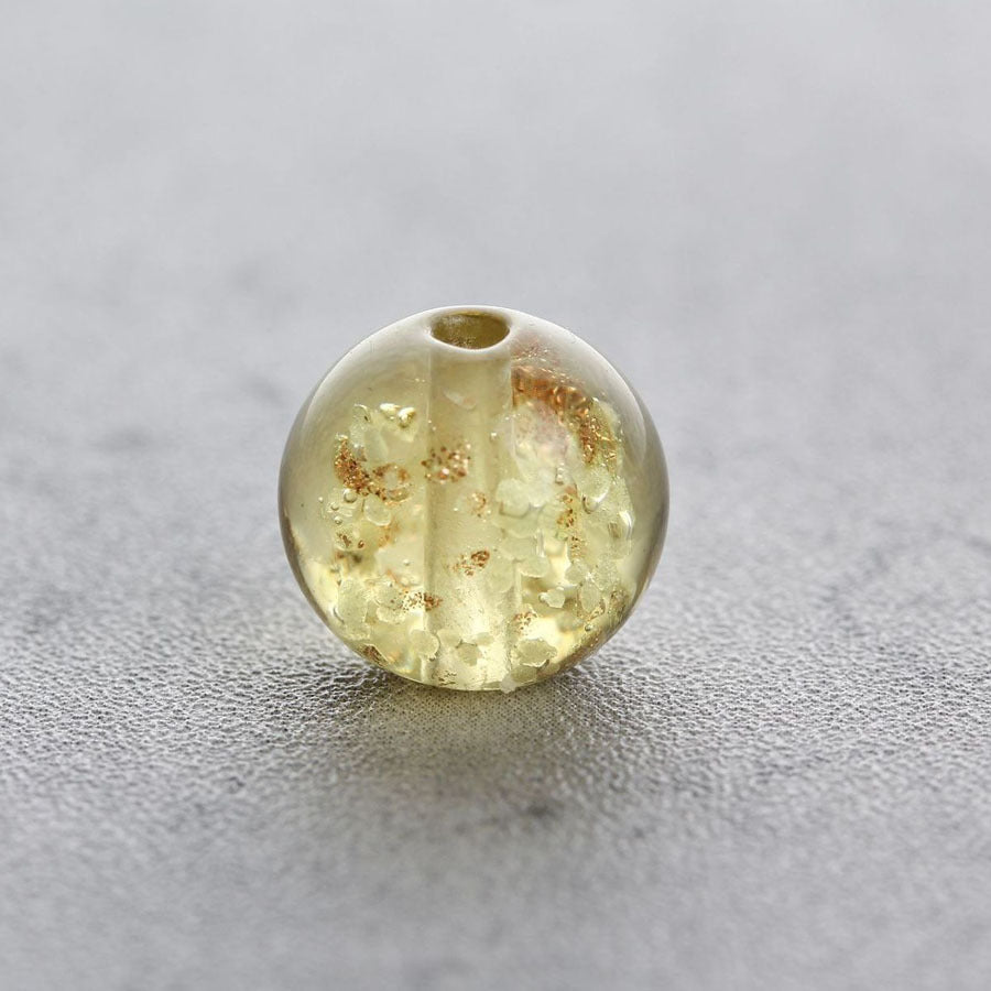 Glow in the Dark Round Glass Beads 8mm Transparent Colors 10pcs 14
