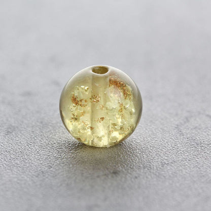 Glow in the Dark Round Glass Beads 8mm Transparent Colors 10pcs 14