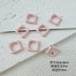 Heart Circle Floral Metal Beads Painted Solid Color Bulk 20pcs 15