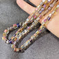 Square Transparent Glass Beads 8mm Clear Iridescent Shine 50pcs 22
