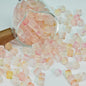 Transparent Sugar Cube Glass Beads 7mm Frosted Pastel 50pcs 11
