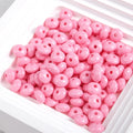 Acrylic Donut Spacer Beads 8mm Baking Colored Painted 100pcs 3