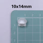 Transparent Shell Resin Beads 14mm Iridescent Multicolor 50pcs 13