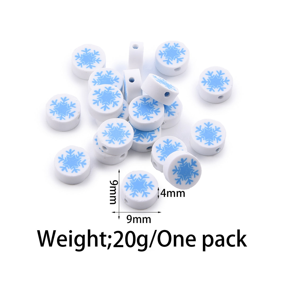 Flat Clay Beads Fruit and Christmas Tree Pattern Polymer 50pcs 21
