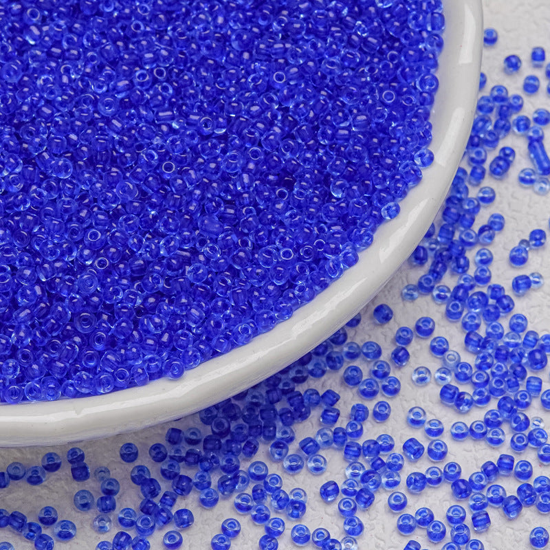 Dyed Core Seed Glass Beads 3mm Translucent Mixed Colors 28