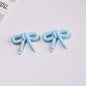 Hand Painted Bow Acrylic Beads 27mm Polka Dot Design 10pcs 10