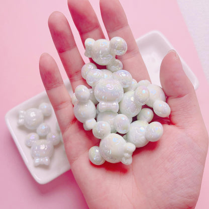 Glow Acrylic Mickey Head Acrylic Beads 28mm Pastel Glow 5pcs 11