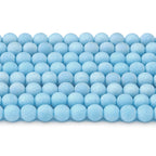Frosted Round Glass Beads 8mm Soft Matte Pastel Colors 70pcs 5
