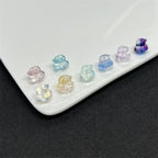 Transparent Duck Glass Beads 12mm Amber Translucent 100pcs 6