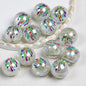 Luminous Fireworks Pattern Resin Beads 15mm Round 10pcs 7