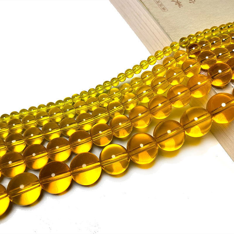 Colored Transparent Round Glass Beads 12mm Assorted Colors 31pcs 6