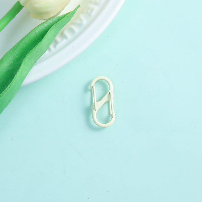 Alloy Double Headed Painted Clasps 3cm Metal Keychain Hardware 20pcs 15