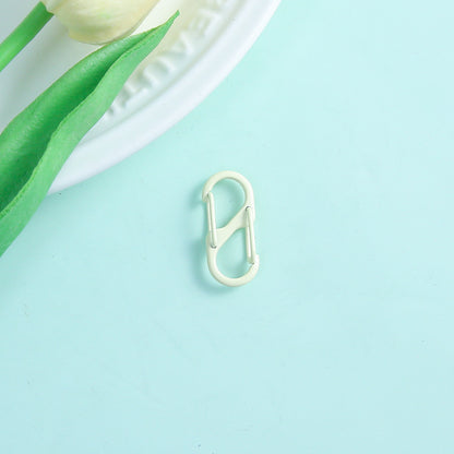 Alloy Double Headed Painted Clasps 3cm Metal Keychain Hardware 20pcs 15