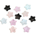 Jelly Color Glitter Powder Star and Heart Acrylic Beads 23mm 19x21mm 50pcs 5